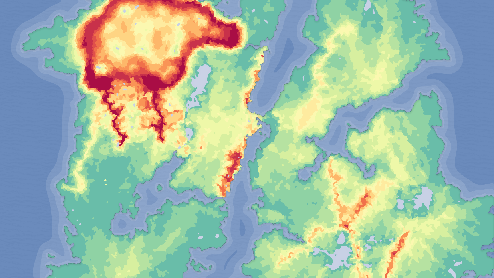 Building Varied Fantasy Biomes in UE5 from a Single Heightmap Pack