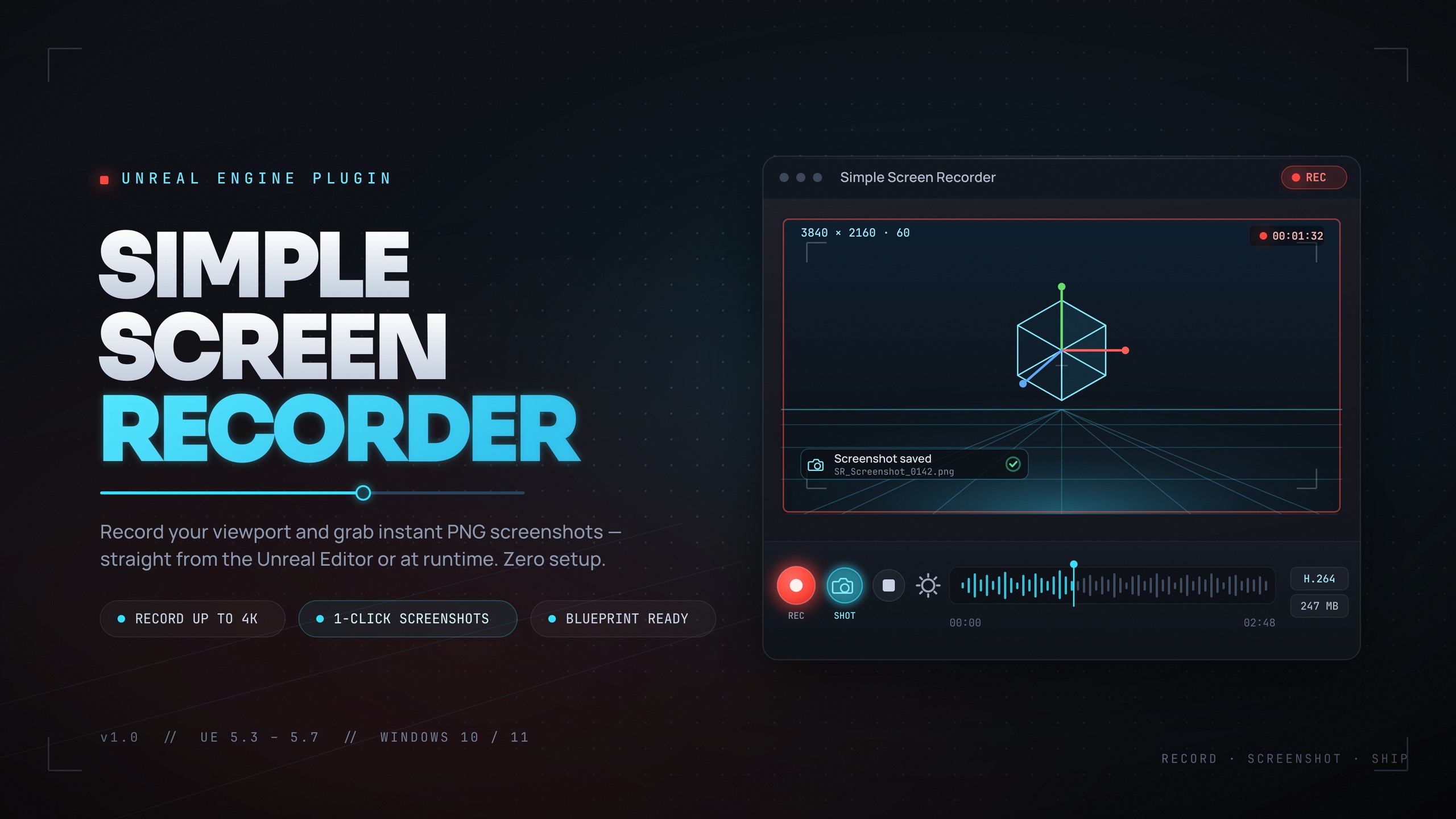 How to Start and Stop Screen Recording from Blueprints in UE5